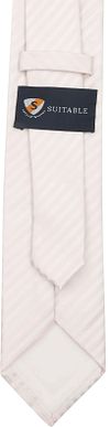 Suitable Zijde Stropdas Met Pochet Ivoor Product / Achterkant