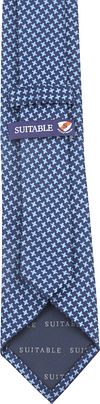 Suitable Krawatte Seide Dessin Navy Product / Achterkant