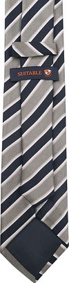 Krawatte Seide Streifen F82-10 Product / Achterkant