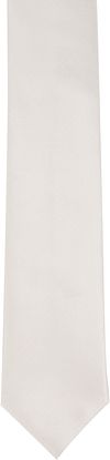 Hochzeit Krawatte + Einstecktuch Carre gebrochenes-Weiß Product