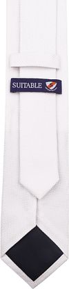 Suitable Silk Tie White Product / Achterkant
