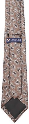 Suitable Tie Silk Paisley Camel Product / Achterkant