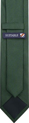 Suitable Zijde Stropdas Groen Product / Achterkant