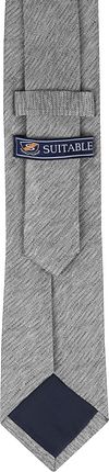 Corbata de seda gris K82-1 Product / Achterkant
