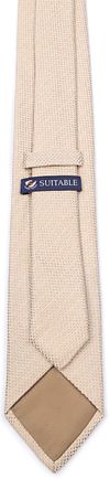 Suitable Tie Linen Structure Beige Product / Achterkant
