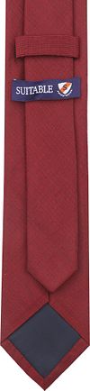Krawatte Seide Bordeaux K82-1 Product / Achterkant