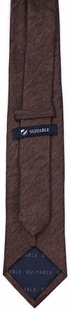 Suitable Corbata De Seda Jaspeada Brown Product / Achterkant