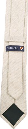 Silk Tie Light Brown K81-6 Product / Achterkant