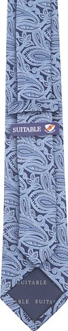 Suitable Cravate Bleu Paisley Product / Achterkant