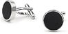 Boutons de Manchette Clous Rond Argenté Noir CL-STUD-01 commander en ligne | Suitable