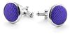 Boutons de Manchette en Soie Violet Profond F55 91007M55A
