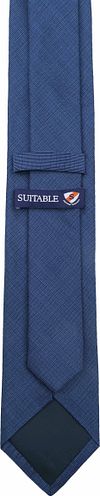 Corbata de seda azul marino K82-1 Product / Achterkant