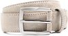 Suitable Bælte i Hvid Beige Suede 1107331