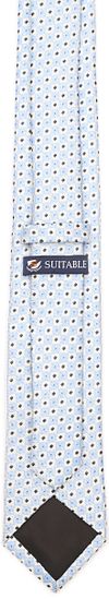Suitable silkeslips med tern i blå Product / Achterkant