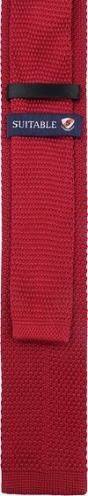 Suitable Knitted Stropdas Rood TK-04 Product / Achterkant
