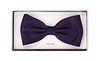 Silk Bow Tie Dark Purple F62 Verpakking