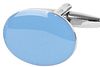 Manschettenknöpfe Hell Blau Oval NR100 Product