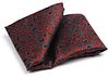 Suitable Silk Pocket Square Paisley Burgundy order online | Suitable Slovenia