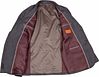 Suitable Sharkskin Kostym Ull Aubergine