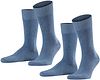 Falke Happy Socks 2 Pair Blue Melange