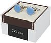 Cufflinks Round Blue NR92 Verpakking
