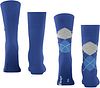 Burlington Chaussettes Everyday Lot de 2 Bleu Foncé 6048 Product / Achterkant