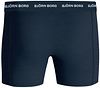 Bjorn Borg Boxers Cotton Stretch 3-Pack Zwart Blauw Product / Achterkant