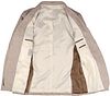 Suitable Blazer i Pepita Linnedesign Beige Product / Detail