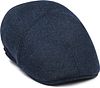 Suitable Flat Cap av ull i herringbone-mønster, marineblå FLCAP-LMBS-STBL-013