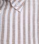 Ledub Hemd Leinen Beige Gestreift Product / Detail