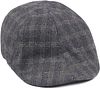 Suitable Peaky Cap Vævet Rutet Grå 000436-50002 Grey