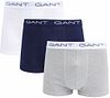Gant Boxershorts Trunk 3-Pakke Svart Grå Hvit