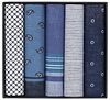 Suitable Zakdoeken 5-Pack Design Dark Blue HANK-NAVY-STBL-30 order online | Suitable