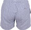 R2 Amsterdam Badeshorts med Blåt Print Product / Achterkant