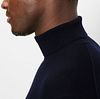 Jersey OLYMP de cuello alto en lana azul marino Model / Detail