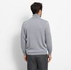 Jersey OLYMP de cuello alto en lana gris Model / Achterkant