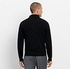 Koszulka polo OLYMP z długim rękawem z wełny, czarna Model / Achterkant