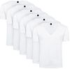 Suitable Vitaru T-shirt Djup V-ringning Vit 6-pack 160-6 White