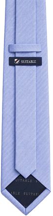 Suitable Silk Tie Melange Light Blue