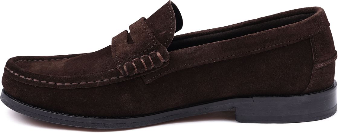 Suitable Penny Loafers Suede Brown