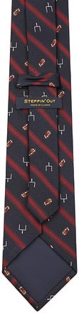 Steppin' Out Tie Silk Rugby Navy