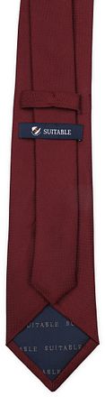 Suitable Soie Cravate Bordeaux