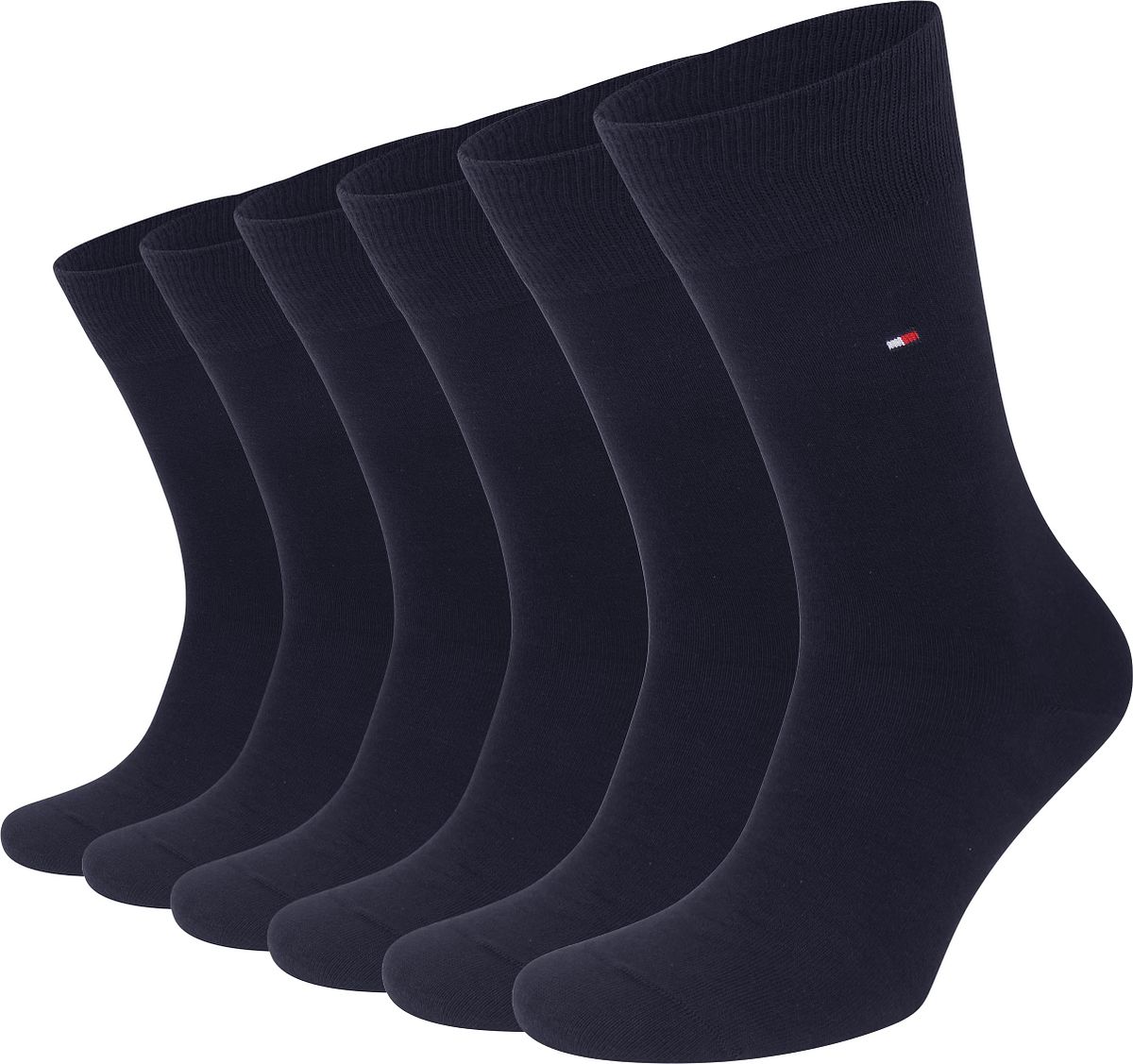 Tommy Hilfiger Classic 6-Pack Sokken Navy - maat 39-42