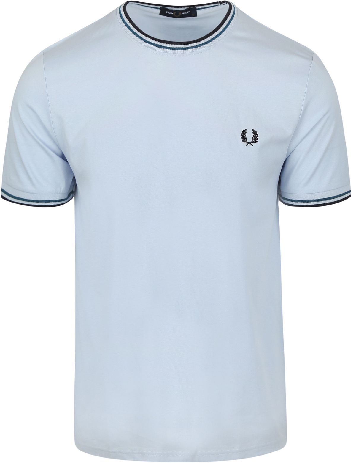 Fred Perry M1588 Twin Tipped T Shirt Light Blue M1588-Y58 order 