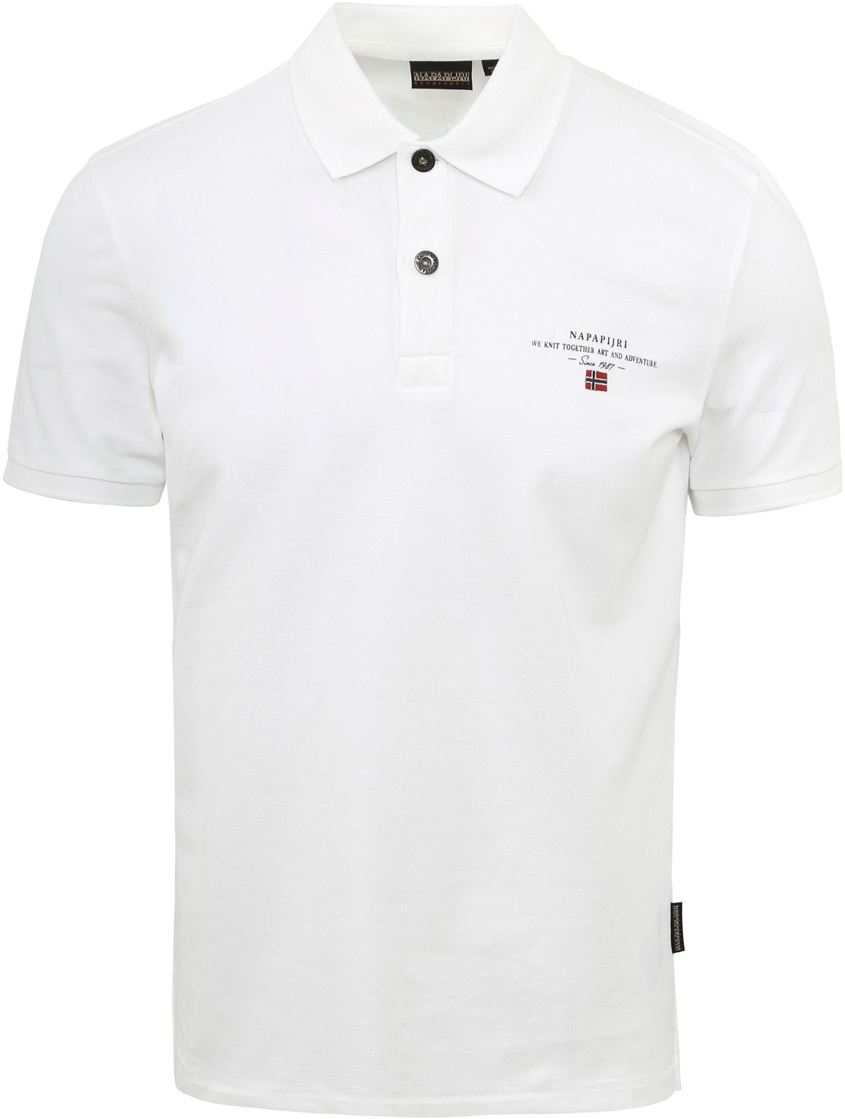 Napapijri Polo Elbas Wit - maat S