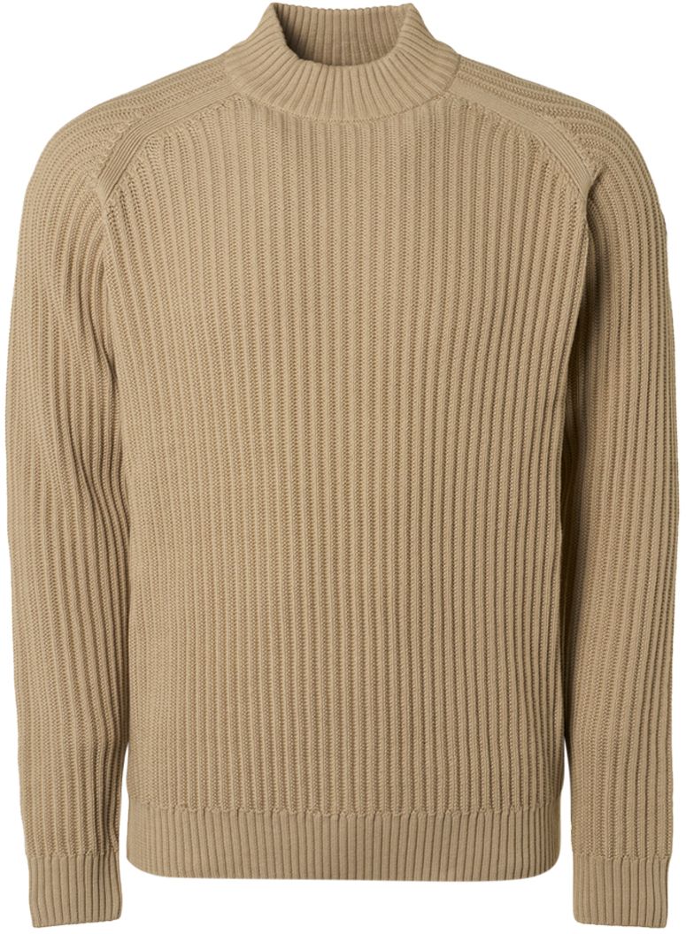 No Excess Trui Turtle Gebreid Beige - maat L