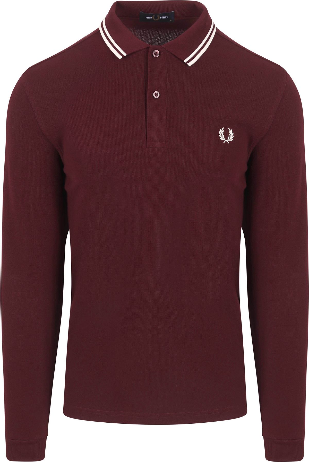 Fred Perry Longsleeve Polo Bordeaux 597 M3636-597 kopen
