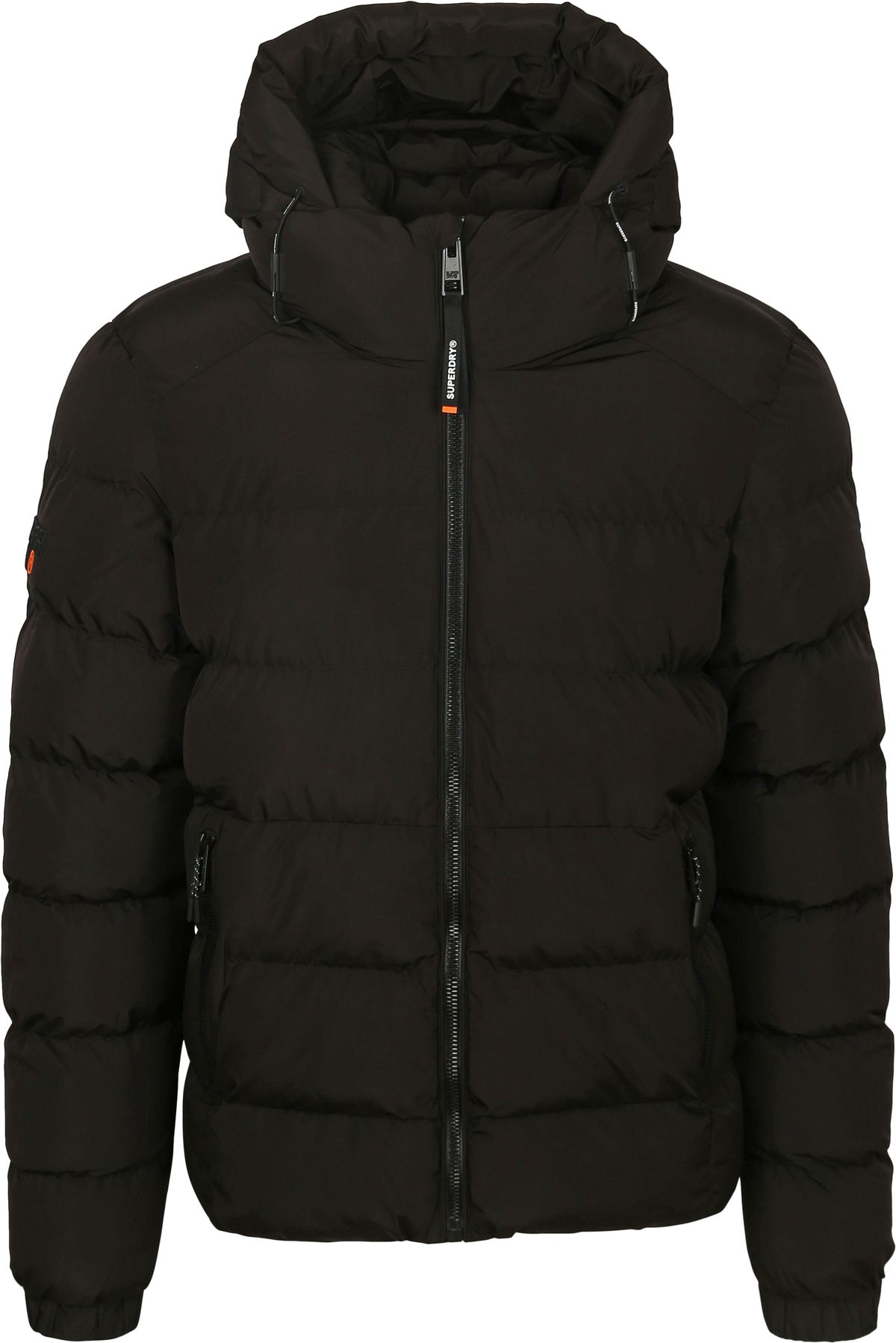 Superdry Puffer Jacket Hooded Black M5011905A-16A order online
