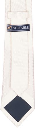 Suitable Zijde Stropdas Off-White