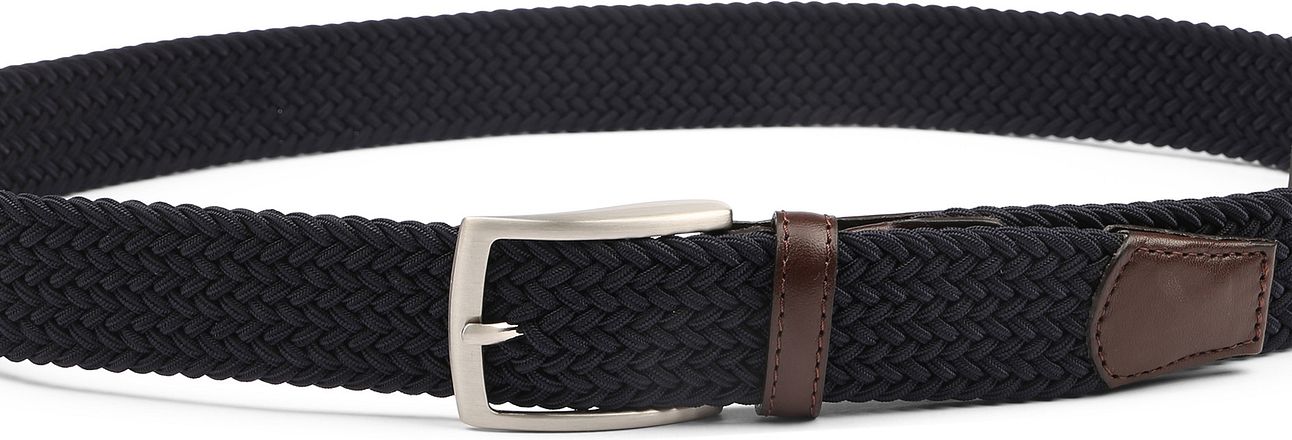Profuomo Geweven Riem Donkerblauw